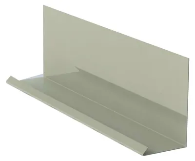 Zdjęcie produktu dla Obróbka przyścienna do łączenia z listwą maskującą szer 200mm, 1 mb, Prefalz stiukowy, Jasnoszara P.10 RAL 7005