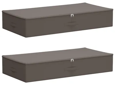 Immagine prodotto di vidaXL Contenitore 2 pezzi Grigio 100 x 50 x 18 cm in tessuto non tessuto