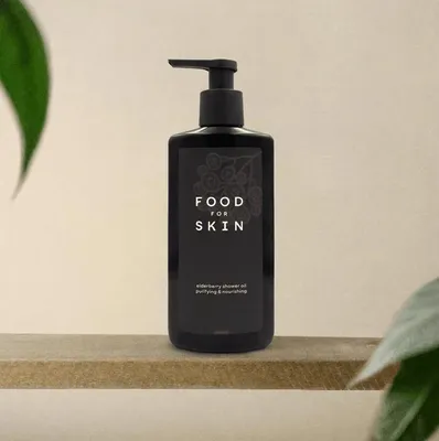 Productafbeelding van Food for Skin Elderberry Shower Oil 150 ml