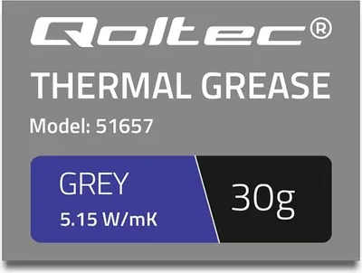 Immagine prodotto di QOLTEC 51657 Qoltec Pasta termoconduttiva 5,15W/m-K 30g grigio