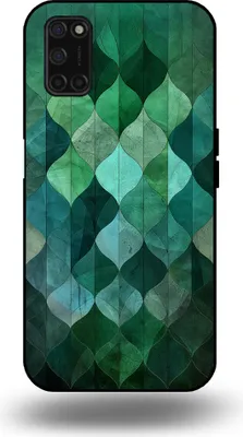 Zdjęcie produktu dla Smartphonica Etui na telefon pasujące do OPPO A52 / A72 4G / A92 z nadrukiem zielonych liści - Etui z TPU z zielonym wzorem liści - Zielony