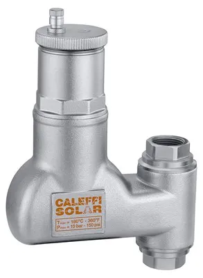 A close-up studio shot of a Caleffi 251 DISCAL Mikroblasenabscheider.