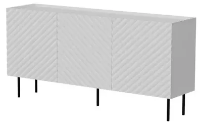 Zdjęcie produktu dla Cama Komoda 3D LUCCA 165x40x80 biały, Biały, Płyta wiórowa, Monochromatyczny, Nowoczesny, Prostokątny, Płyta wiórowa