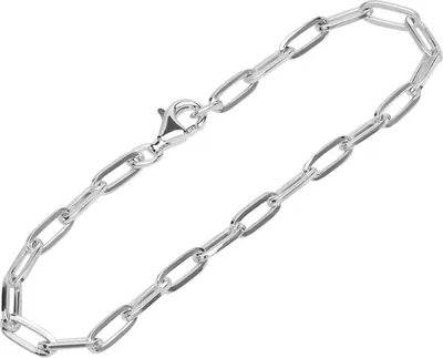 Produktbild von Armband 925 Sterling Silber 19cm Langankerkette 4 kant Damen Armkette exquisit
