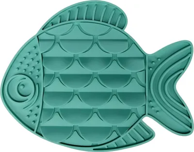 Image de Tapis à lécher Flamingo Nunu poisson turquoise