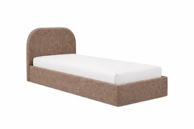 Produktbild von Sofello MOON braun 90x200 Metall-Lattenrost Hochwertig Bett und Stauraum – Kinderkollektion
