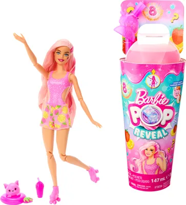 Image de Barbie Pop ! Reveal Barbie Série Juicy Fruits - Limonade à la fraise