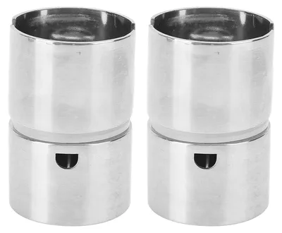 Image de Lot de 2 adaptateurs pour porte-canne pivotant, en acier inoxydable 304, convertisseur à 360 degrés pour porte-canne de 1 9/16 pouces