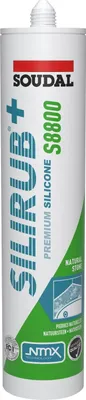 Produktbild von SILIRUB+ S8800 Naturstein-, Marmor-, Granit - Silikon Kartusche 310 ml anthrazit