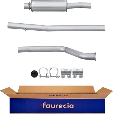 Produktbild von HELLA 8LC 366 025-021 Mittelschalldämpfer Schalldämpfer passend für PEUGEOT 406 (8B) 406 Break (8E/F)