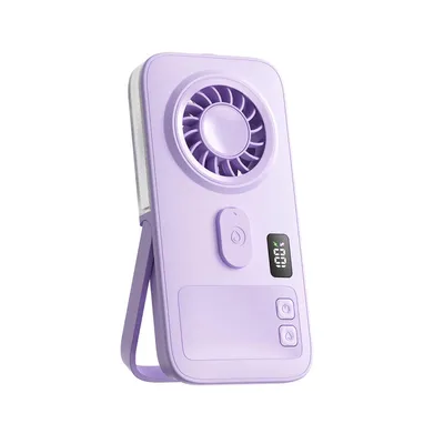 Produktbild von Handventilator mit Sprühnebel und Akku Aufladbar Mini Ventilator Tischventilator USB Tragbar Fan für Büro und Outdoor Lila