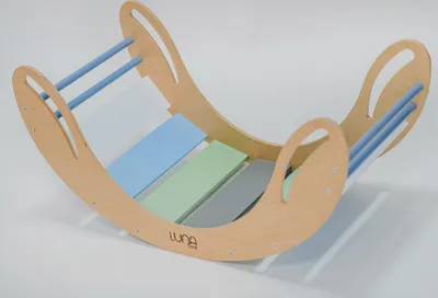 Produktbild von Drevená hojdačka "Smile" Viacfarebné | Montessori hračky | Detské ihrisko Rockerboard
