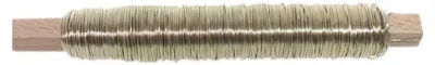 Produktbild von Deko Lackdraht 0,5 mm 100 g Bindedraht Basteldraht Wickeldraht Dekodraht champagner