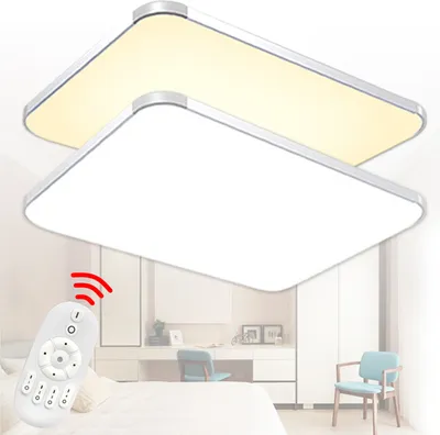 Produktbild von LZQ Acryl LED Deckenleuchte 72W Dimmbar Deckenlampe Flur Wohnzimmer Wandlampe Büro