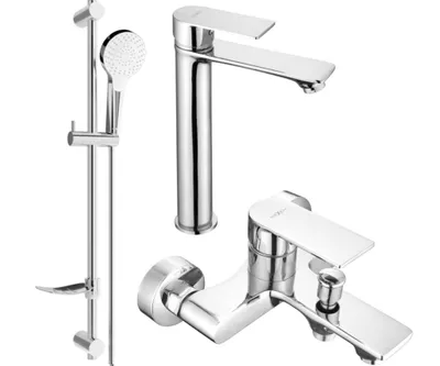 Produktbild von Mexen Royo DF05 Badewannenset, Chrom - 72213DF05-00