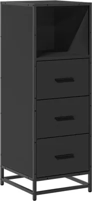 Zdjęcie produktu dla VidaXL 849249, Czarny, Metal, Drewno, 60 kg, 350 mm, 375 mm, 1000 mm