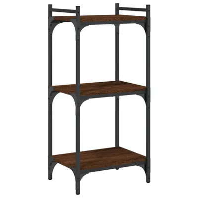 Immagine prodotto di Libreria 3 Ripiani Rovere Marrone 40x30x86 cm Legno Multistrato
