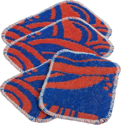 Produktbild von TURBO PRODUKTE TurboScrub 4er-Set – 96% recycelte Baumwolle, waschbar – Blau/Orange