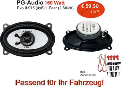 Produktbild von Lautsprecher 915 (4x6 Zoll), 2-Wege passend für Porsche 911,928,968 und Seat Ibiza,Cordoba