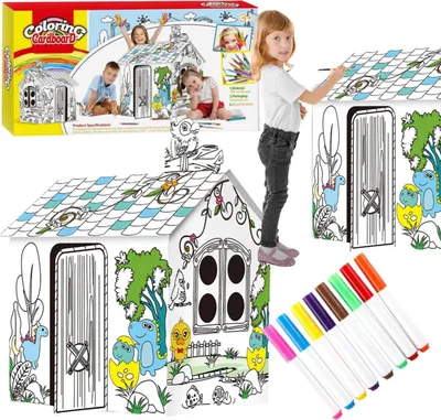 Immagine prodotto di Casa di cartone XXL da dipingere
