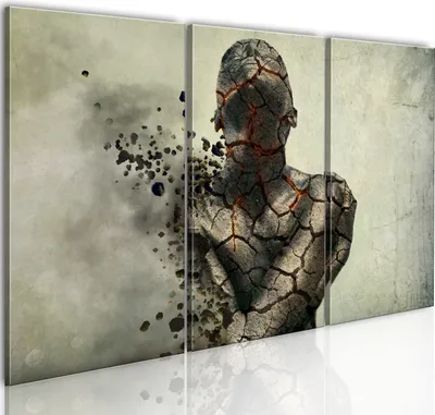 Produktbild von Modernes Wandbild 020101-42 (120x80) - 3 Teilig Bilder Fotografie auf Vlies Leinwand Foto Bild Dekoration Wand Bilder Kunstdruck Abstrakt