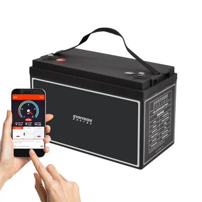 Produktbild von Syntrox Energy LiFePO4 Batterie 100Ah 12V BMS Bluetooth App IP65