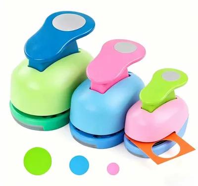 Produktbild von Stanser Rundungen, 3 Stück. Stanzkreise, Motivstanzer-Set. Motivstanzer-Set für DIY-Projekte, Basteln, Scrapbooking, Geschenkanhänger (8 mm, 15 mm, 25 mm)