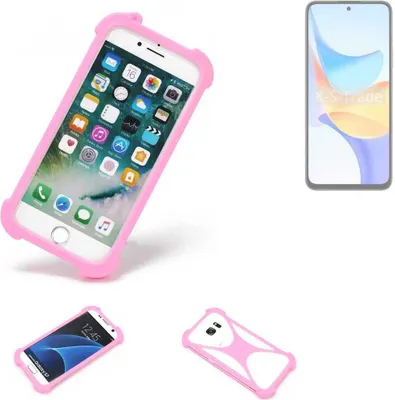 Produktbild von K-S-Trade Handy Hülle kompatibel mit Honor Play 50 Schutz Hülle Bumper Silikon Schutz Hülle Cover Case Silikoncase Silikonbumper TPU Softcase