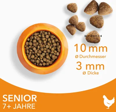 Produktbild von IAMS Senior Katzenfutter trocken mit Huhn, 1,5 kg