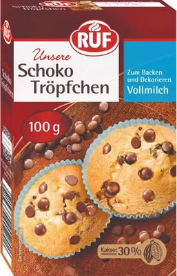 Obrázok produktu pre RUF Čokoládové kvapky plnotučné mlieko