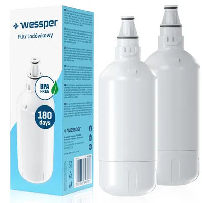 Wasserfilter für Liebherr-Kühlschrank, 2 Stück, Aktivkohle, BPA-frei