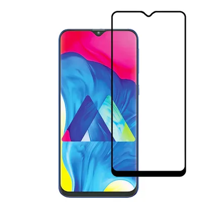 Immagine prodotto di Pellicola protettiva adatta per Samsung Galaxy M10 - Copertura completa in vetro temperato con bordo arrotondato - Vetro temperato con angoli arrotondati