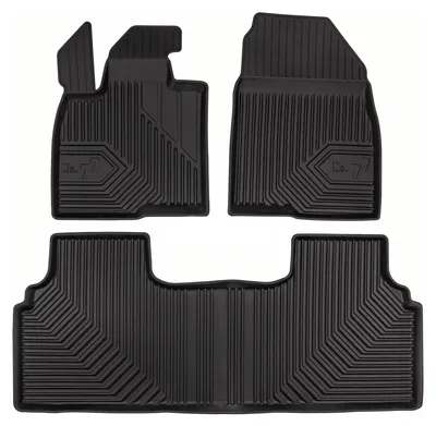 Image de Tapis avant en caoutchouc + tunnel pour BAIC BJ30e 2025- (SUV) – 3 pièces, noirs, sur mesure