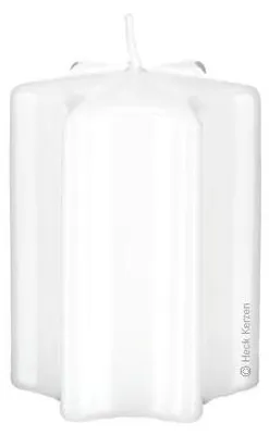 Produktbild von Sternkerzen Weiß 100 x Ø 60 mm, 8 Stück