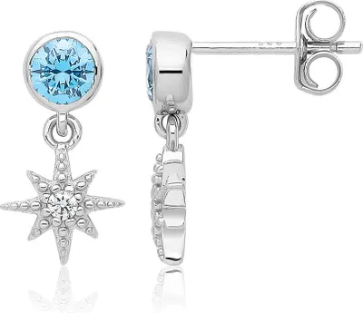 Produktbild von Wunderschöne 925 Sterling Silber (Rhodiniert) Damen - Paar Ohrringe mit Zirkonia; TRS33427