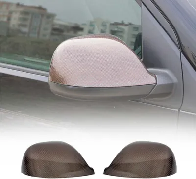 Image de Coques de Rétroviseurs pour VW T5 T6 Transporter / Amarok 2010-19 Carbone Rouge