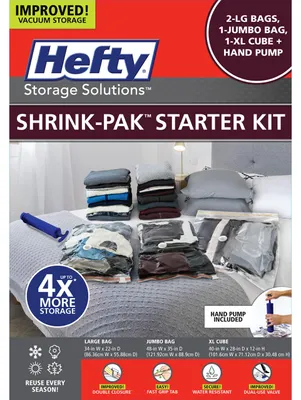 Vakuum-Aufbewahrungsbeutel Starter-Set, 5-teilig, mit Handpumpe