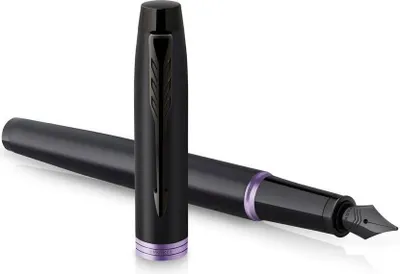 Produktbild von PARKER Füller IM Vibrant Rings Purple PVD             M Blau