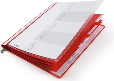 Produktbild von DURABLE Personalhefter mit Hängeschiene A4, 255503 rot