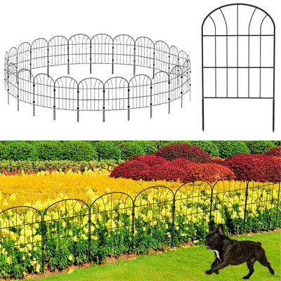 Produktbild von Dekorative Gartenzaun aus Metall für Blumenbeete