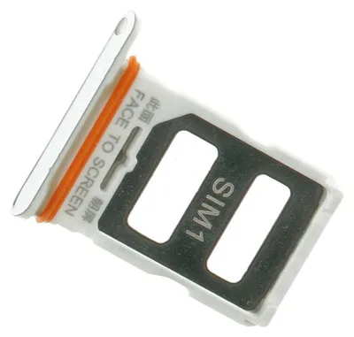Produktbild von Xiaomi Mi 12T 5G (22071212AG) Sim Karten Halter Tray Fach, Silber
