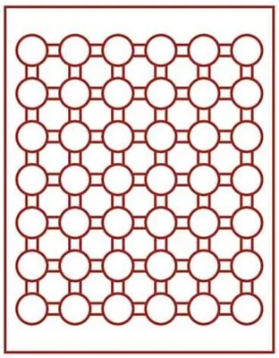 Produktbild von Lindner 2529E Velourseinlage rot 2529E (Ø 29,5 mm)