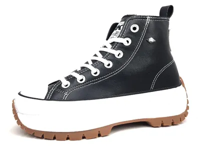 Image de British Knights Dames Faible Sneaker Kaya Fly High Top B49-3735 noir
