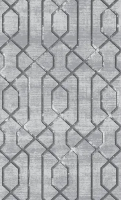 Produktbild von Teppich Kunstfaserteppich Geometrisches Muster Kurzflor Grau Wohnzimmer 160x230