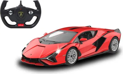 Produktbild von Jamara Lamborghini Sian 1:14 rot 2,4GHz Tür manuell 6+