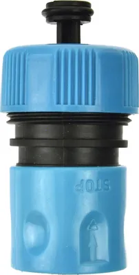 Image de Raccord de tuyau rapide 3/4" avec arrêt d'eau Blister BLUE LINE