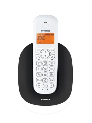 Obrázek produktu pro Bezdrátový telefon Brondi Manta DECT s identifikací volajícího černý bílý
