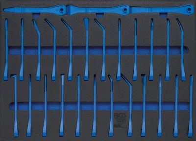 Produktbild von BGS 4033 3/3 Werkstattwageneinlage: Zierleistenkeil- und Schaber-Set, 27-tlg.