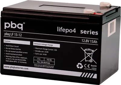 Zdjęcie produktu dla Akumulator LiFePO4 12,8 V 15 Ah z systemem BMS Balancer Faston 6,3