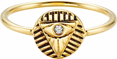 Produktbild von cai Ring 925/- Sterling Silber gelb 056 (17,8) Zirkonia weiß 135270188